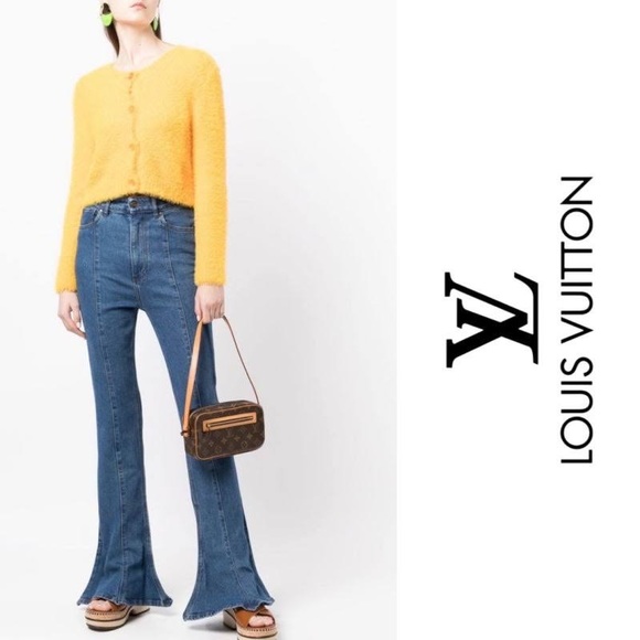 Authentic Louis Vuitton Pochette Cite Monogram Bag Purse Y2K Shoulder Bag Brown - Picture 9 of 17